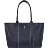 Tommy Hilfiger Donna Borsa Tote Bag con Logo, Blu (Space Blue), Taglia Unica