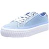 Tommy Hilfiger PLATFORM VULCANIZED SNEAKER, Sneaker vulcanizzate Donna, Blu (Vessel Blue), 39.5 EU