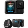 GoPro Pacchetto Action HERO13 Black - Include 2 batterie Enduro e telecomando impermeabile