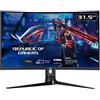 ASUS ROG Strix XG32VC Monitor Gaming Curvo - 31.5" WQHD (2560 x 1440), 170Hz* , 1ms MPRT, Extreme Low Motion Blur Sync, 125% sRGB, FreeSync Premium Pro, DisplayHDR™ 400, USB Type-C, KVM support