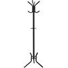 SONGMICS Appendiabiti da Terra, Attaccapanni Autoportante in Metallo, Altezza 178 cm, 12 Ganci, per Vestiti, Cappelli, Borse, Nero RCR17B