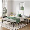 Novilla Rete Letto Una Piazza e Mezza 120x190, Struttura Letto a Doghe in Legno, Spazio di Archiviazione Sotto al Letto, Facile da Montare, Perfetto per Tutti Tipi di Letti e Materassi, Nero
