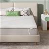 Novilla Topper 90x200, Topper Singolo in Memory Foam e Schiuma Traforata Comfort 5cm，Tessuto Traspirante e Delicato Sulla Pelle con Elastiche Antiscivolo, Sfoderabile e Lavabile Oeko-TEX