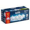 Laica Filtro per acqua bi-flux di LAICA - Preserva i sali minerali utili all'organismo e Riduce le sostanze indesiderate - 6 mesi d'acqua filtrata (5 filtri +1 Gratis x 150L) - Sicurezza- Made in Italy