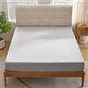 Sonive Lenzuolo con Angoli in Cotone Everyday 100%, Grigio Chiaro, 180 x 200 x 30 cm