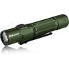 OLIGHT Warrior 3S Potente Torcia Max 2.300Lumen, 300 Metri, 6 Uscite, 130 ore di Funzionamento Torcia con Doppio Interruttore a Led per Esterni, Forze Dell'ordine (Verde)