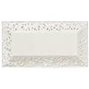 Excelsa White Home Piatto Portata Rettangolare, Ceramica, Dimensioni: cm.30 x 16 x H.3