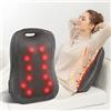 Comfier Shiatsu Massaggiatore Schiena con Calore, Cuscino Massaggiante Portatile, Regali Natale per Donne/Uomini, Sedile Massaggiante Regolabile, Sedia Massaggiante per Ufficio, Uso Domestico
