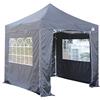 All Seasons Gazebos Gazebo pop-up 2.5x2.5m completamente impermeabile con 4 pareti laterali Premium - Nero