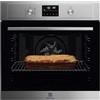 Electrolux Serie 600 Forno da Incasso Multifunzione, Capacità 72 L, EOF4P46X, Classe A+, SurroundCook, Pulizia Pirolitica, 589x594x569 mm, Acciaio Inox Antimpronta