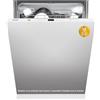 COMFEE' CDWPB1215P-W Lavastoviglie da Incasso con 12 coperti, 8 Programmi, di avviamento ritardato, Funzione di Mezzo Carico, Home Connect, cloud wash, Asciugatura Extra - Inox