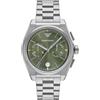 Emporio Armani Orologio Analogico al Quarzo Uomo con Cinturino in Acciaio Inossidabile AR11640, Verde Foresta, 43 mm