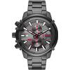 Diesel Orologio Griffed da uomo, movimento cronografo, cassa in acciaio inossidabile 48 mm con bracciale in acciaio inossidabile, DZ4586