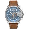 Diesel Orologio Analogico al Quarzo Uomo con Cinturino in Pelle DZ4458