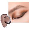 Oulac Ombretto Occhi Glitter Oro | Super Pigmentato e Impermeabile, Lunga Durata 12 Ore, Finitura Lucida Metallica, Formula Setosa e Idratante, Vegan |06g (22) Hazelnut Latte