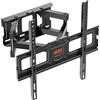 RICOO Supporto TV parete S5244 32"-55" pollici 81-140 cm Staffa televisore Girevole Inclinabile Porta televisione universale VESA 200 x 200-400 x 400 Nero