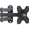 BONTEC Supporto da Parete TV/PC 13-30 pollici, Staffa TV Universale con Braccio Girevole, Inclinabile e Estensibile, Portata 15 kg, VESA 75/100mm