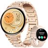 LIGE Smartwatch Donna con Chiamata Bluetooth, Orologio Fitness AMOLED da 1,43" con Modalità Sport 120+, IP68 Impermeabile, Salute Femminile/Calorie/Frequenza Cardiaca, Android IOS Smartwatch