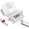 vretti P83 Stampante Portatile,stampante termica A4, con 1 Rotolo Carta Termica A4, Compatibile con Android e iOS