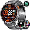 LIGE Orologio Smartwatch Uomo, 1.85"HD AMOLED Large Screen, IP68 Impermeabile, 730mAh Battery Smartwatch Pressione Sanguigna, 120+ Modalità Sportiva/Monitoraggio Della Frequenza Cardiaca, Android IOS