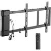 RICOO Supporto da parete per TV Motorizatto SE2544 Staffa per televisore piatto inclinabile girevole Smart 4K Curvo 3D QLED OLED LED LCD televisori mobile braccio television VESA 400x400 universale