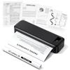 TATTMUSE Stampante Portatile A4, Stampante Termica Compatibile con iPhone Cellulare/iPad/PC, iOS/Android Smartphone via Wireless Bluetooth, Mac/Windows via USB, Senza Inchiostro Stampa in Nero e Bianco