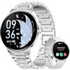 LIGE Smartwatch Con Chiamata Bluetooth, 1,43" AMOLED Touch Screen HD, Impermeabile IP68, Salute Femminile/Calorie/Sonno/Frequenza Cardiaca, Android IOS Sportwatch