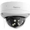Reolink 4K PoE Telecamera Esterno 180° Doppio Obiettivo, Antivandalismo IK10, Rilevamento Uomo/Veicolo/Animale, Visione Notturna Infrarossa/a Colori, Audio Bidirezionale, Impermeabile IP67, Duo 2V PoE