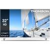 Thomson 32 Pollici (81 cm) Led HD Bianco Google TV, Wi-Fi, Dolby Audio, HDR10, Bluetooth 5.1, Triple-Tuner (Cavo/Satellite/Antenna), HDMI, CI+, A+ Pannello - 32HG2S14W