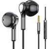 BENEWY Cuffie Auricolari con Filo, Cuffie In Ear con Microfono,Cuffie Magnetici Sport,Cuffiette con Filo e Controllo del Volume,stereo e audio Hi-Fi Auricolari per Samsung,LG,Xiaomi,Huawei etc Jack da 3,5 mm