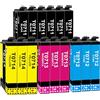 Jhaan T0715 Cartucce Compatibili per Epson T0711 T0712 T0713 T0714 Cartucce compatibili con Epson Stylus SX100 SX218 SX415 SX515W SX200 DX4000 DX4050 DX7450 DX8400 DX845 (15 Confezioni)