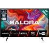 SALORA Smart43TV - TV Smart Android da 43 pollici HD, Tuner DVB-T2/S2 HEVC 10, Bluetooth, WiFi, Televisione Nero, Tv 43 pollici smart tv [Classe di efficienza energetica E]