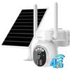 Xega 【Confezione da 2 3G/4G LTE Telecamera Solare Esterno con SIM Scheda 2K HD PTZ Telecamere Senza Fili con Pannello Solare Batterie Visione Notturna Rilevamento del Movimento Audio Bidirezionale