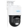 Reolink PoE 4K PT Telecamera Esterno, Panoramica a 355° e Inclinazione a 90°, Inseguimento Automatico, Rilevamento di Uomo/Veicolo/Animale, Visione Notturna a Colori, Audio 2 Vie, RLC-830A