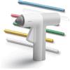 HOTO Pistola per Colla a Caldo Senza Fili, 10 Stick di Colla da 125 mm x 7mm, 30S di Calore Veloce, Pistola per Colla USB Ricaricabile, Strumento per Pistola per Colla al Litio