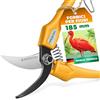 GRÜNTEK Forbici Cesoie da Potutara Giardino Taglio Bypass, Forbice IBIS per Fiori Orchidee BonsaiPiantine 185mm Gialla. Lama da 45mm Ultra Affilate.