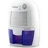 Pro Breeze Deumidificatore Casa 500ml, Deumidificatore Mini Compatto, Silenzioso e Portatile, per Muffa e Umidità, ideale per Casa, Cucina, Camera da letto, Camper, Ufficio, Garage, Bagno e Cantina