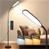 OTREN Lampade da Terra LED, 1800LM Luminoso Lettura Piantana con Telecomando e Controllo Tattile, Timer 1H, Dimmerabile Lampada per Soggiorno, Stanza, Scrivania, Ufficio