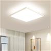 OTREN Plafoniera LED Soffitto Quadrata, 3000K Lampada da Soffitto, Moderno Lampadario per Bagno, Camera da Letto, Cucina, Soggiorno, Balcone, 23CM 1800LM