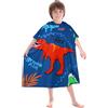 BTNEEU Asciugamano Poncho da Bambino Poncho Mare Bambino Telo Mare Bambino con Cappuccio Super Assorbente Asciugatura Rapida Asciugamano da Bagno Accappatoio a Poncho per Bambini 6-12 anni