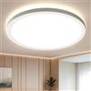 EASY EAGLE Plafoniera LED Soffitto, 4000K Lampadario LED Bagno, Moderna Lampada Soffitto Luce per Camera da Letto Bagno Cucina Soggiorno 18W 22CM