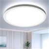 EASY EAGLE Plafoniera LED Soffitto, 6500K Lampadario LED Bagno, Moderna Lampada Soffitto Luce per Camera da Letto Cucina Soggiorno 18W 22CM
