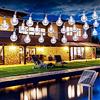 BrizLabs Catena Luminosa Esterno, BrizLabs 6.5M 30 LED Cristallo Luce Stringa solari 8 Modalità Impermeabile Luci Decorazione per Giardino, Prato, Albero, Matrimonio, Festa (Bianco Freddo)