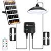 Aigostar-Lampada Solare da Esterno con Telecomando，Cavo da 8 M，Batteria di Grande Capacità da 3000 mAh，Lampadario Solari con Corda di Trazione，IP65 Impermeabile per Interno/Esterno，Campeggio，6500K