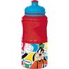 Tataway in viaggio si cresce Disney Borraccia rossa per bambini in plastica Mickey Mouse Topolino 380 ml con chiusura antigoccia e banda antiscivolo