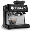 Klarstein GrandPresso - Macchina per Caffè Espresso, 20 Bar, 1350W, Macinino Integrato, Beccuccio del Vapore, Serbatoio: 2,3L, Nero, Macchina da Caffe Espresso
