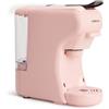 CREATE /POTTS/Caffettiera Multi-cialde ed espresso Rosa/Capacità 1,5 l, vassoio antigoccia rimovibile