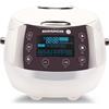 Reishunger Cuociriso Digitale Bianco - Vaporiera Multifunzione fino a 8 Persone con 12 Programmi, Tecnologia a 7 Fasi - Con Display LED e Funzione di Mantenimento del Caldo