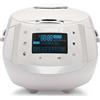Reishunger Cuociriso Digitale Grigio - Vaporiera Multifunzione fino a 8 Persone con 12 Programmi, Tecnologia a 7 Fasi - Con Display LED e Funzione di Mantenimento del Caldo