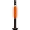 blumfeldt Klarstein Stufa Elettrica Basso Consumo, Colonnina per Interno ed Esterno 2000W, Termosifone Pannello Radiante Infrarossi, Stufetta Con Oscillazione, IP44, No CO2